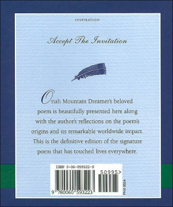 Opening The Invitation The Poem That Has Touched Lives Around The