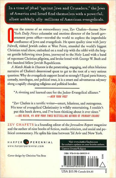 A Match Made in Heaven: American Jews, Christian Zionists, and One Man's Exploration of the Weird and Wonderful Judeo-Evangelical Alliance