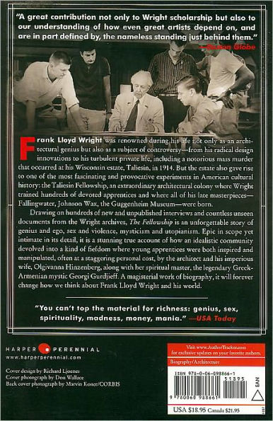 The Fellowship: The Untold Story of Frank Lloyd Wright and the Taliesin Fellowship