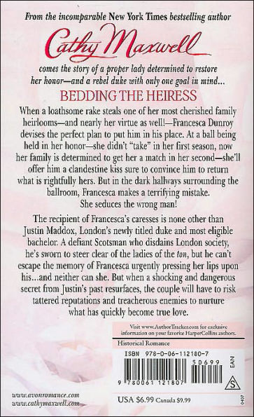 Bedding the Heiress (Cameron Sisters Series #4)