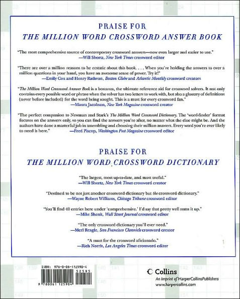 Million Word Crossword Answer Book