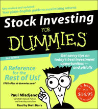 Title: Stock Investing for Dummies 2nd Ed. CD: Stock Investing for Dummies 2nd Ed. CD, Author: Paul Mladjenovic