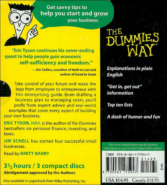 Small Business for Dummies 2nd Ed. CD