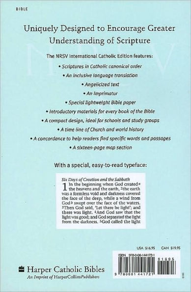 NRSV, Catholic Edition Bible, Paperback, Hillside Scenic: Holy Bible