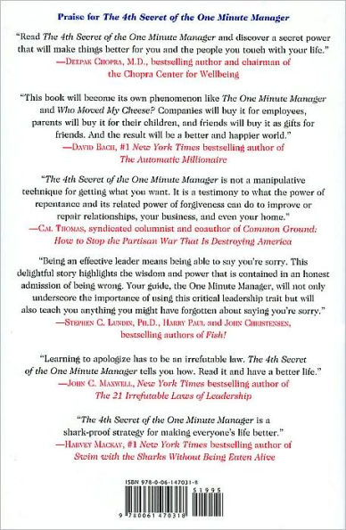 The 4th Secret of the One Minute Manager: A Powerful Way to Make Things Better