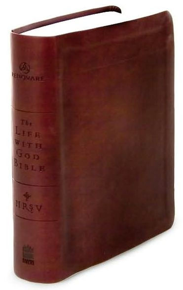 NRSV, The Life with God Bible, Compact, Italian Leather, Burgundy