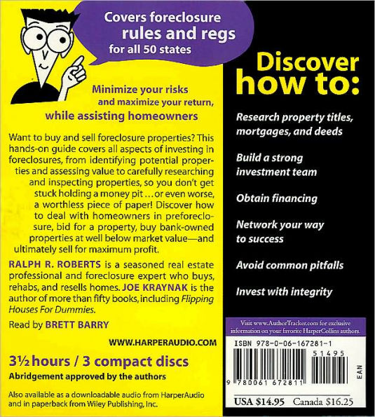 Foreclosure Investing For Dummies CD: Foreclosure Investing For Dummies CD