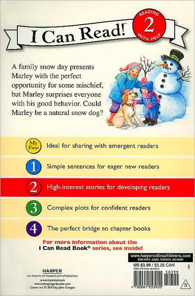 Snow Dog Marley (Marley: I Can Read Book 2 Series)