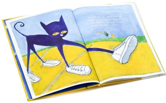 pete the cat walking in my white shoes