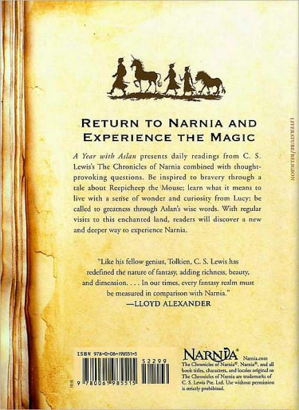 A Year with Aslan: Daily Reflections from The Chronicles of Narnia