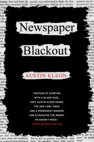 Title: Newspaper Blackout, Author: Austin Kleon