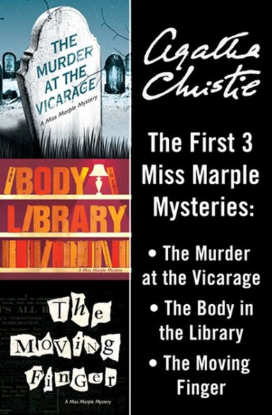 Miss Marple Bundle: The Murder at the Vicarage, The Body in the Library, and The Moving Finger
