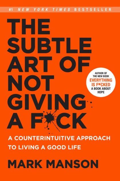 The Subtle Art of Not Giving a F*ck book cover by Mark Manson