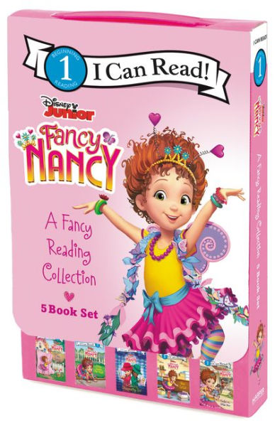 Disney Junior Fancy Nancy: A Fancy Reading Collection 5-Book Box Set: Chez Nancy, Nancy Makes Her Mark, The Case of the Disappearing Doll, Shoe-La-La, Toodle-oo Miss Moo