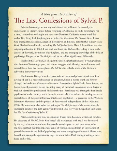 The Last Confessions of Sylvia P.