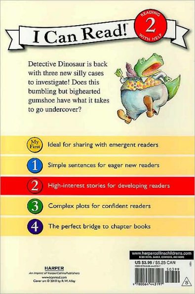 Detective Dinosaur Undercover (I Can Read Book 2 Series)