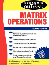 Title: Schaum's Outline Of Matrix Operations, Author: Richard Bronson