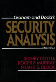 Title: Security Analysis: Fifth Edition / Edition 5, Author: Frank E. Block