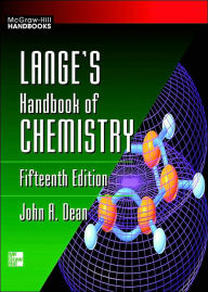 Title: Lange's Handbook of Chemistry / Edition 15, Author: John A. Dean