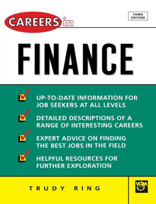 Careers In Finance By Trudy Ring Paperback Barnes Noble