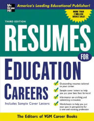 Title: Resumes For Education Careers, Author: Editors of VGM