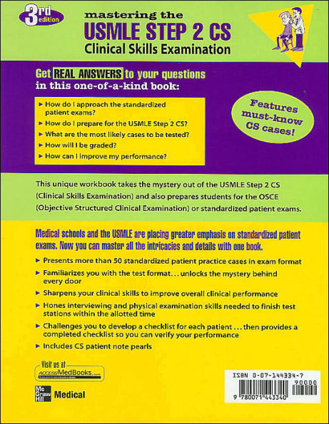 Mastering the USMLE Step 2 CS / Edition 3