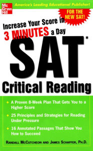 Title: Increase Your Score in 3 Minutes a Day: SAT Critical Reading: SAT CRITICAL READING (EBOOK), Author: Randall McCutcheon