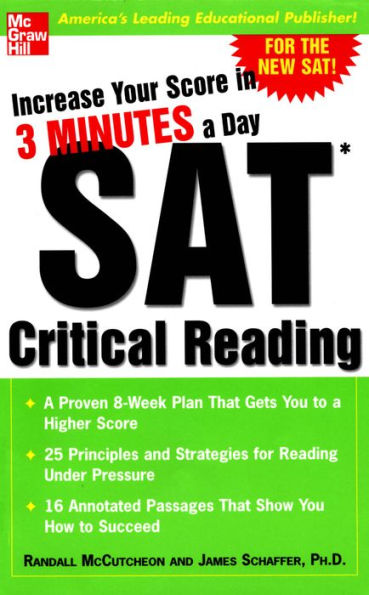 Increase Your Score in 3 Minutes a Day: SAT Critical Reading: SAT CRITICAL READING (EBOOK)