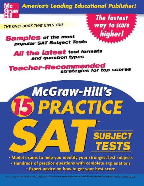 McGraw-Hill's 15 Practice SAT Subject Tests