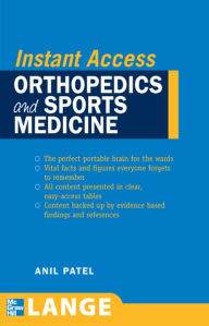 Title: Orthopedics and Sports Medicine / Edition 1, Author: Anil M. Patel