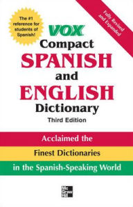 Title: VOX Compact Spanish and English Dictionary, Author: Vox