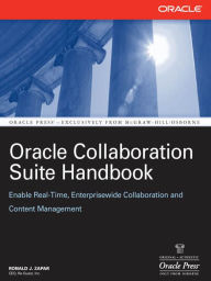 Title: Oracle Collaboration Suite Handbook, Author: Ronald J. Zapar