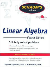 Title: Schaum's Outline of Linear Algebra, Author: Seymour Lipschutz