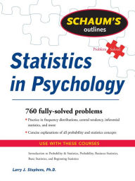 Title: Schaum's Outline of Statistics in Psychology, Author: Larry J. Stephens