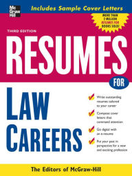 Title: Resumes for Law Careers, Author: McGraw Hill