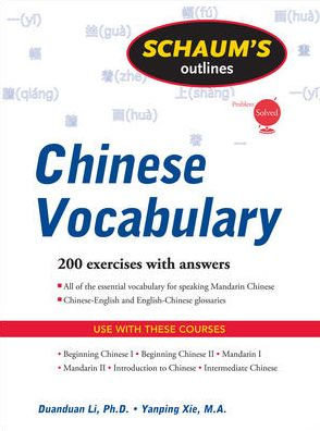 Schaum's Outline of Chinese Vocabulary