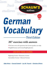 Title: Schaum's Outline of German Vocabulary, 3ed, Author: Edda Weiss