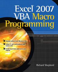 Title: Excel 2007 VBA Macro Programming, Author: Richard Shepherd
