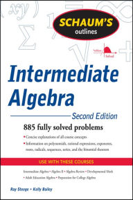 Title: Schaum's Outline of Intermediate Algebra, Second Edition, Author: Ray Steege