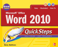 Title: Microsoft Office Word 2010 QuickSteps, Author: Marty Matthews