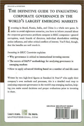 Investing in BRIC Countries: Evaluating Risk and Governance in Brazil, Russia, India, and China