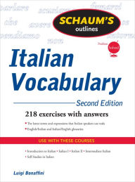 Title: Schaum's Outline of Italian Vocabulary, Author: Fiorenza Consonni Clark