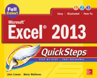 Title: Microsoft® Excel® 2013 QuickSteps, Author: John Cronan