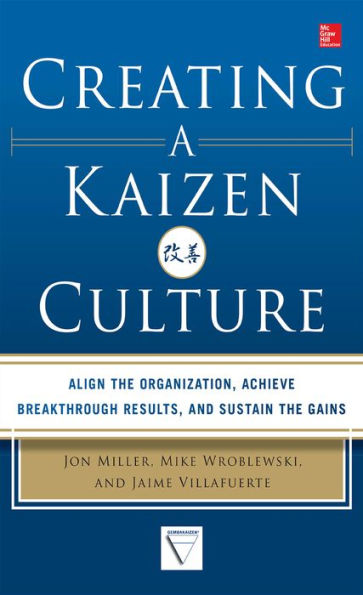 Creating a Kaizen Culture: Align the Organization, Achieve Breakthrough Results, and Sustain the Gains