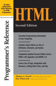 Title: HTML Programmer's Reference, 2nd Edition, Author: Thomas a Powell