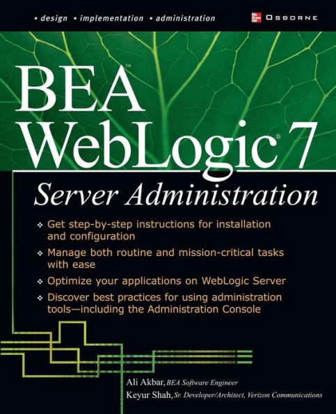 Bea Weblogic 7 Server Administration