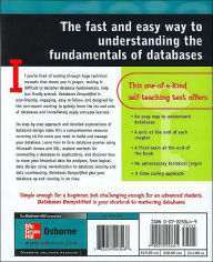 Alternative view 2 of Databases Demystified: A Self-Teaching Guide