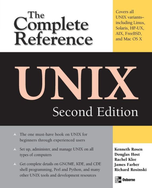 UNIX: The Complete Reference, Second Edition / Edition 2 by Kenneth H ...
