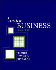 Title: Law for Business / Edition 9, Author: James Barnes