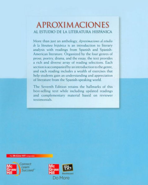 Aproximaciones al estudio de la literatura hispanica / Edition 7